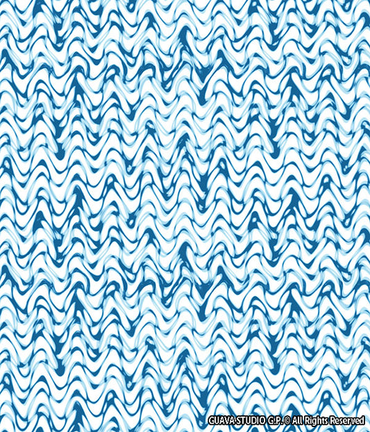 0034A- Blue Waves Knit Texture