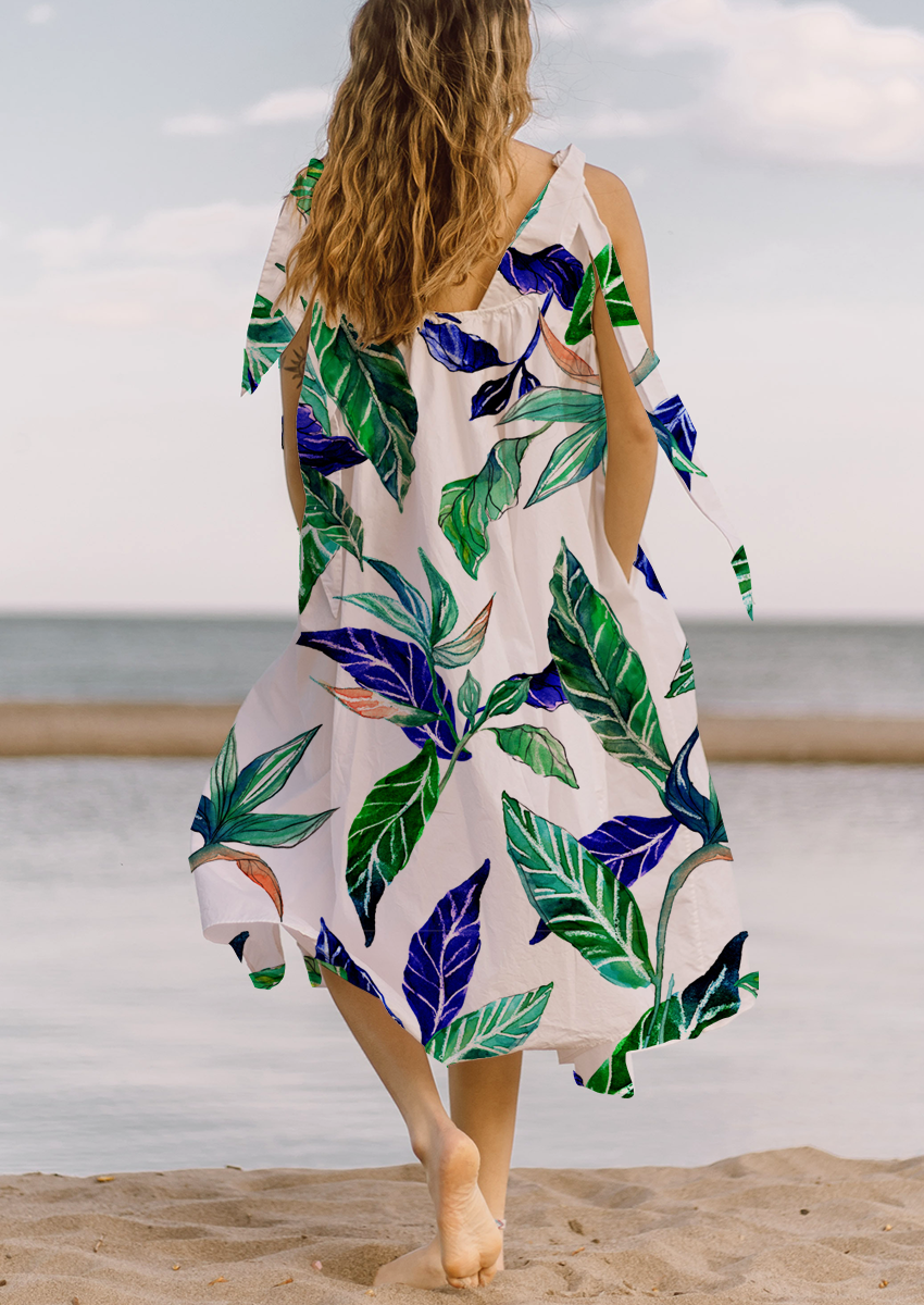 0164B- Bold Tropical Watercolor Leaves