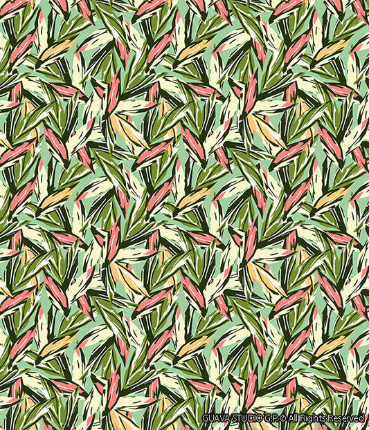 0264E - Vintage Inspired Graphic Tropical (with color options)