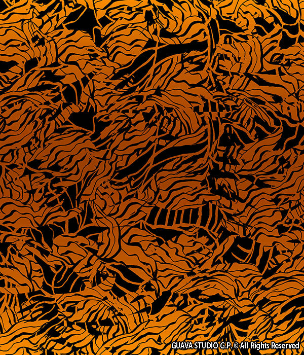 0303B- Gold and Black Gradient Foliage