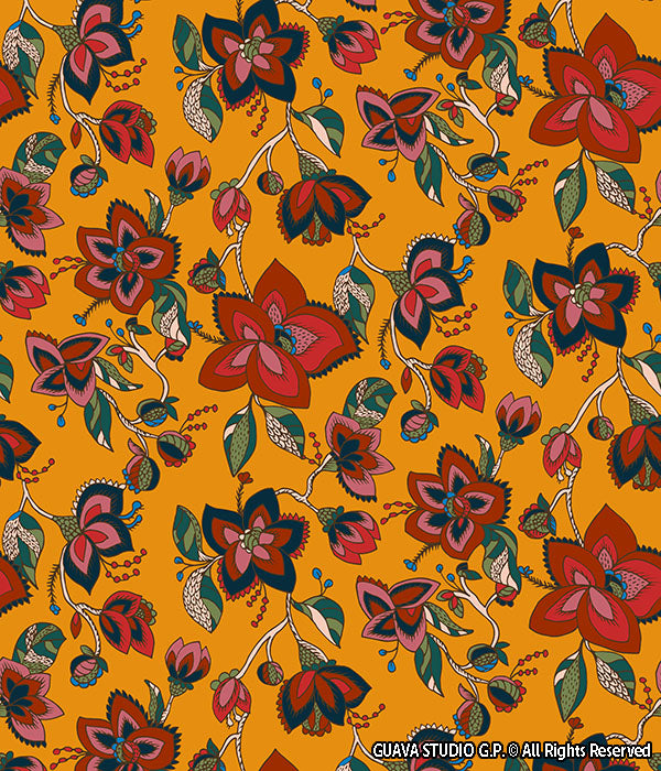 0304A- Jacobean Inspired Floral