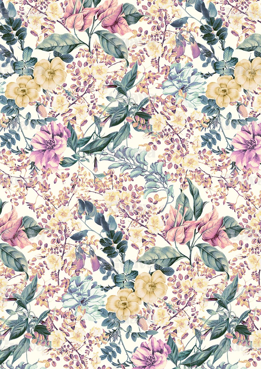 0323D- Romantic Botanical Floral