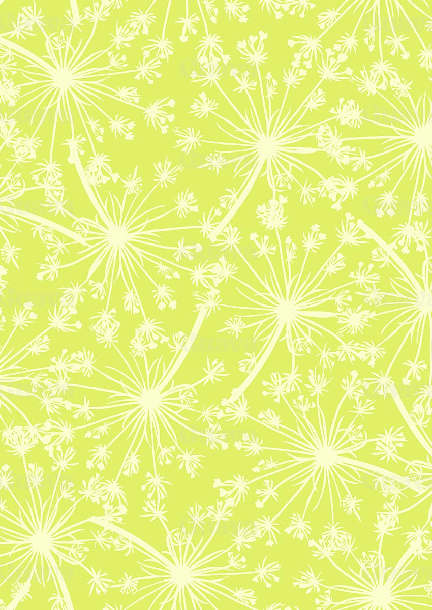 0337A- Two tone lime green dandelions