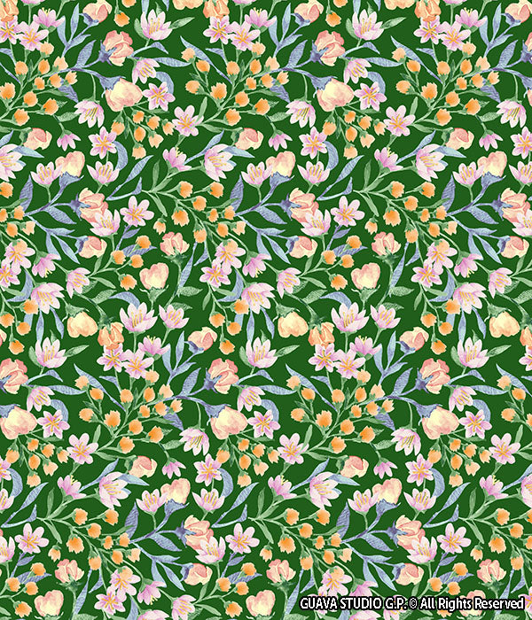 0363B- Liberty Inspired Watercolor Floral
