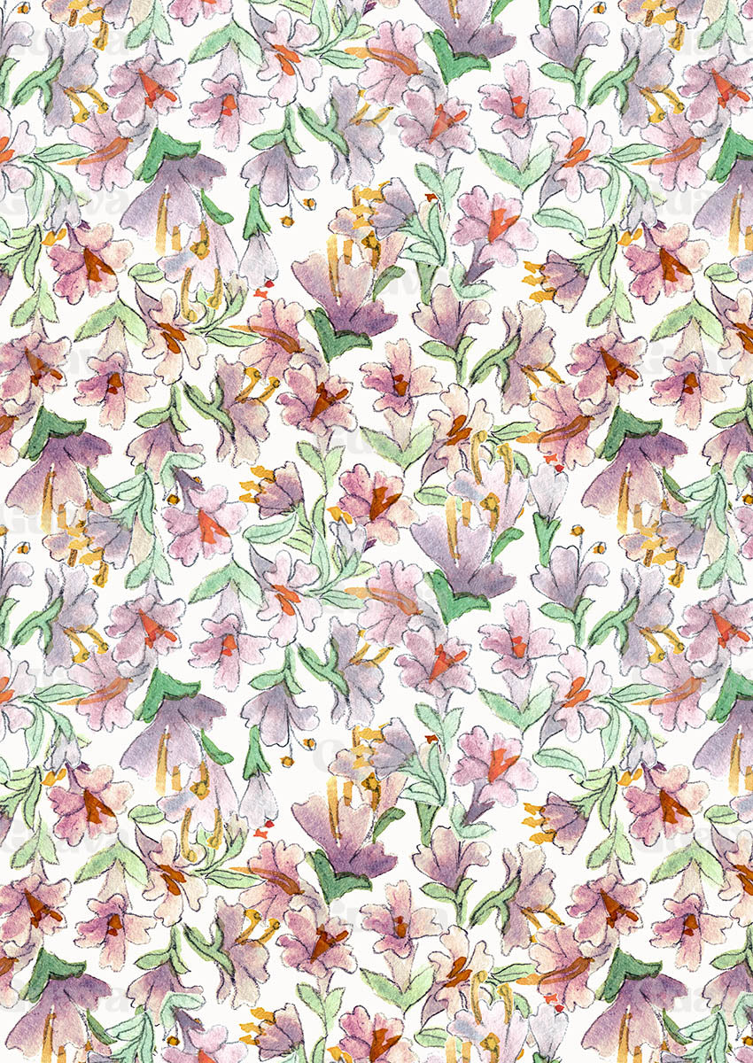 0378A- Delicate Pale Ditsy Floral