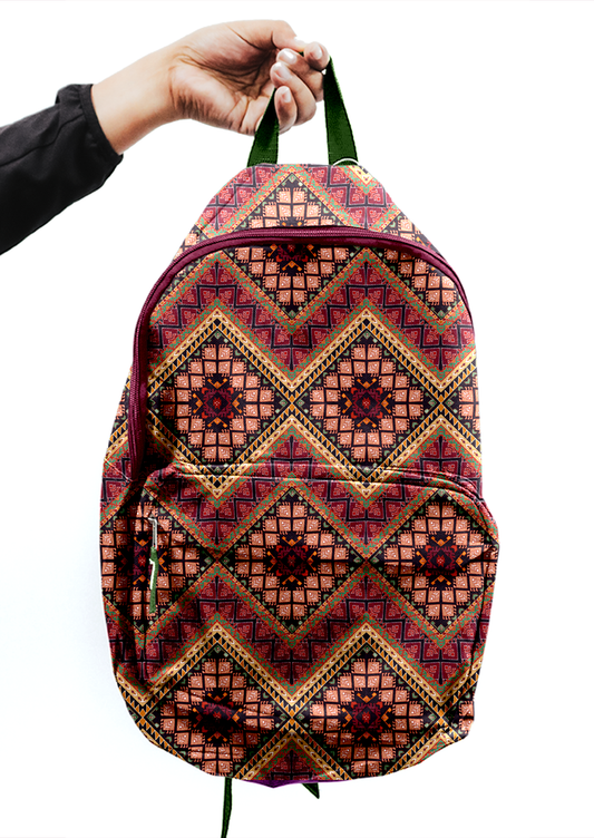 0380K- Hand Drawn Zig Zag Tapestry