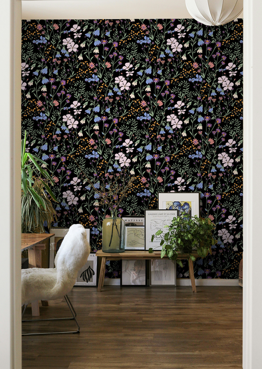 0386F- Dark Ground Botanical