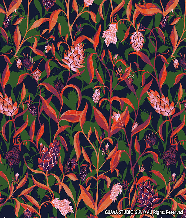 0409A- Swedish Inspired Abstract Floral