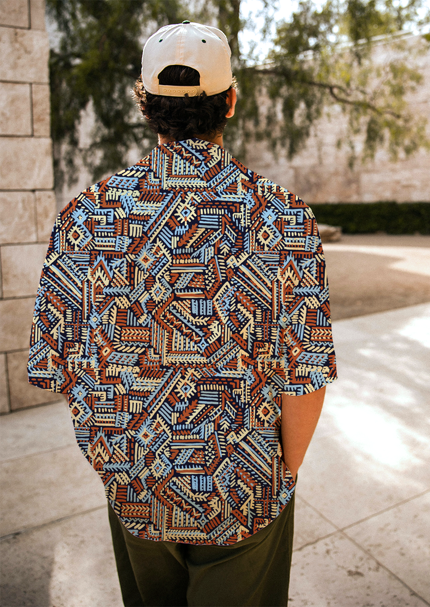 0421A- Navajo and Ikat Inspired Tapestry Mix