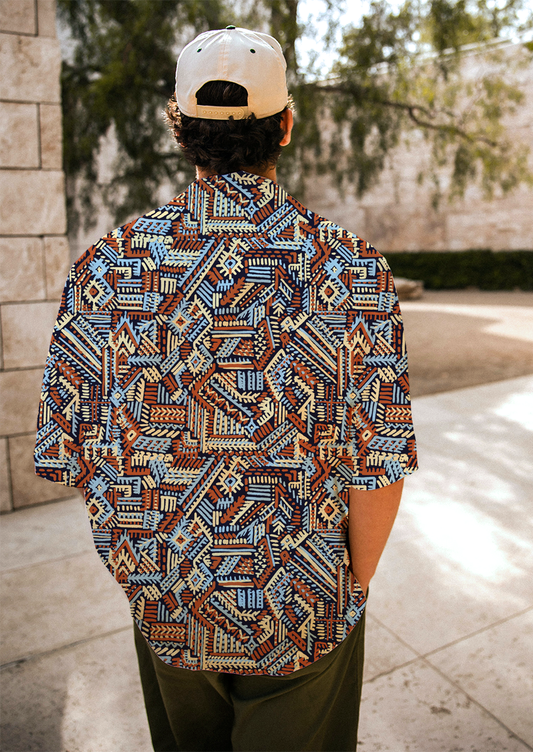 0421A- Navajo and Ikat Inspired Tapestry Mix