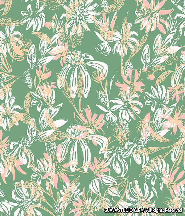 0486C- Outlined Delicate Floral