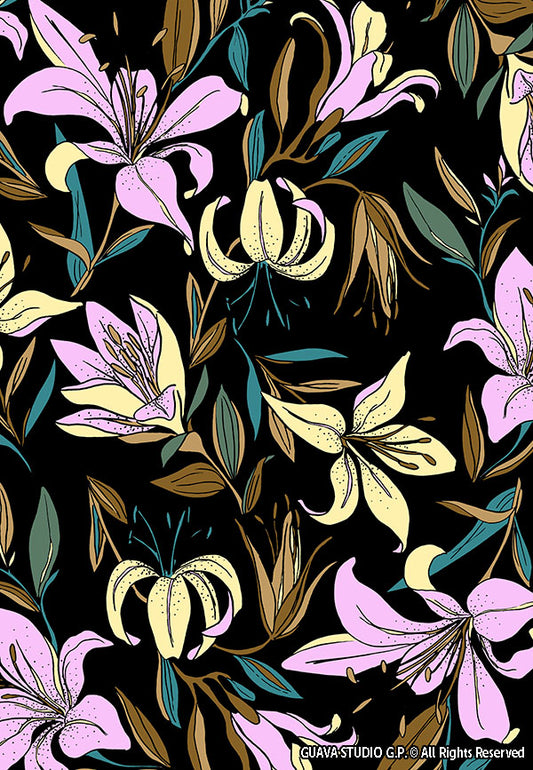 0496A - Orange Bloom Lilies