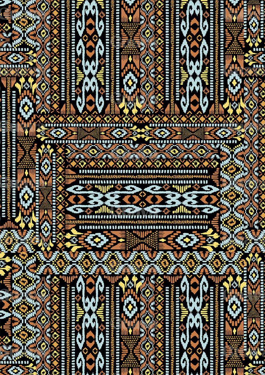 0499B- Tapestry Ikat Patchwork