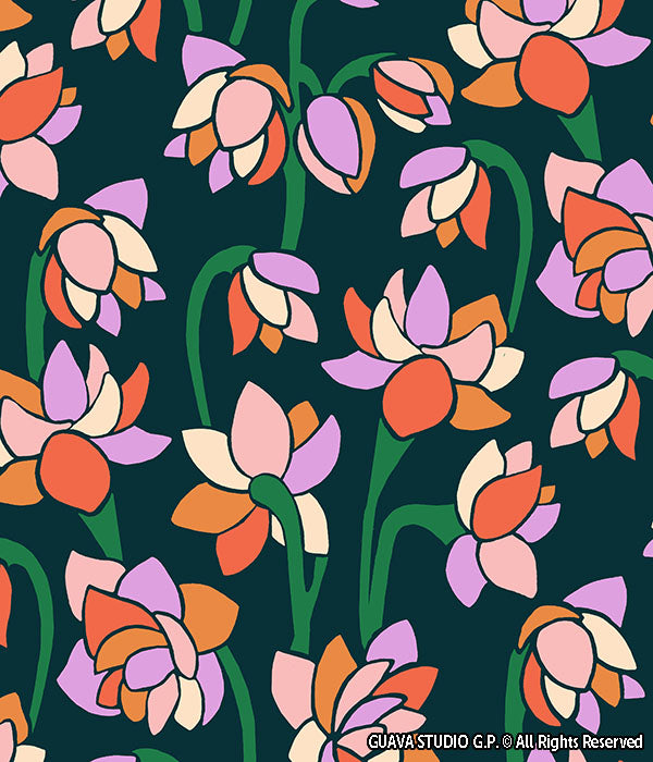 0601A - Colorful Floral Lilies