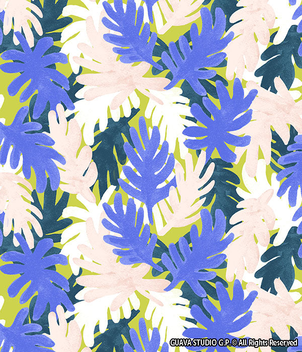 0604F - Textured Watercolor Leaves