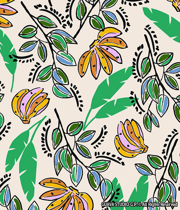 0606E- Bananas and Tropical Leaves