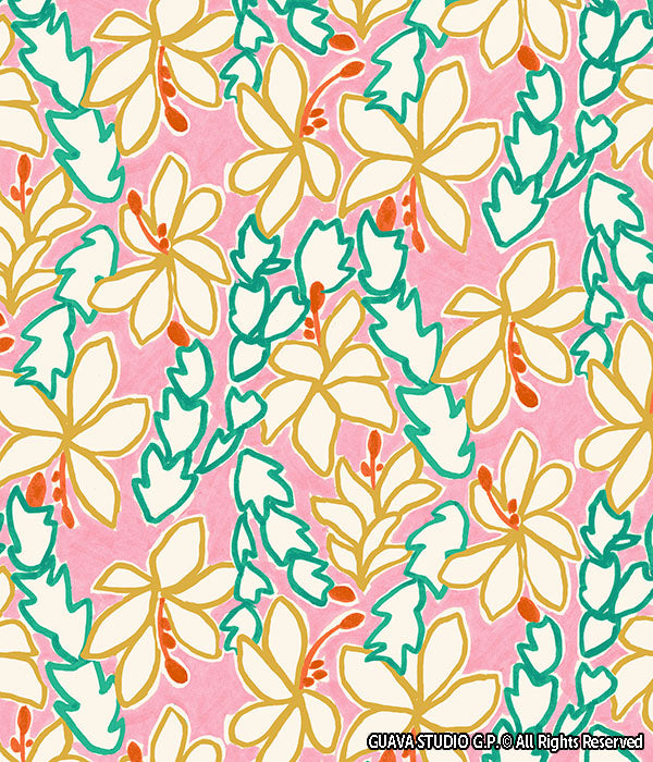 0607C- Hand Painted Cactus Tropical Floral