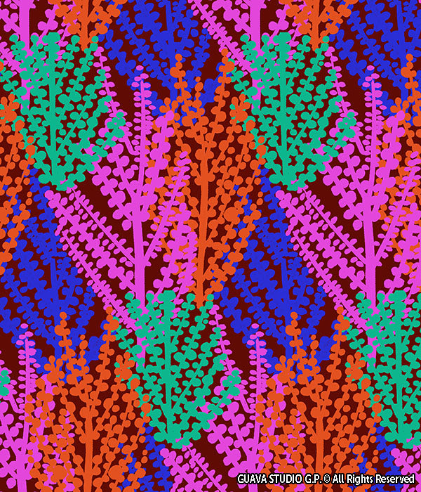 0612B- Bright Doted Leaves