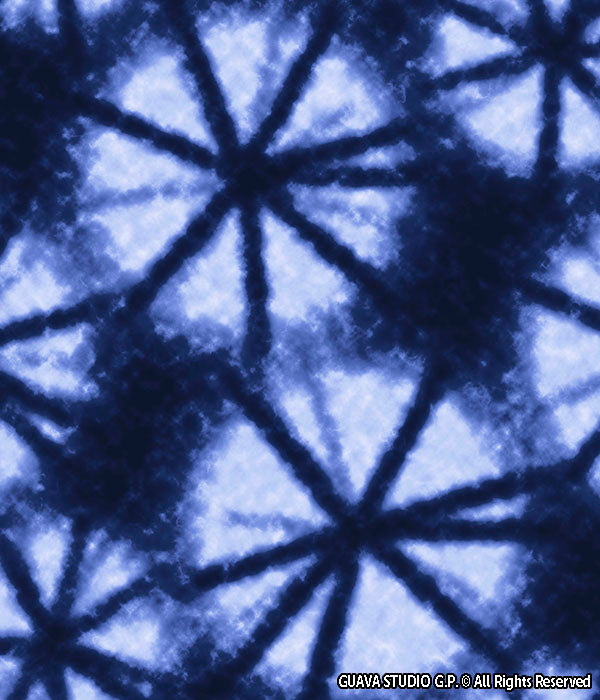 0613A- Indigo Shibori Inspired Tie Dye