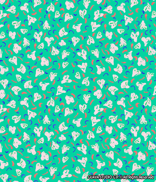 0629C - Ditsy Brushstroke Confetti Hearts