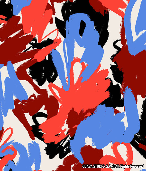 0633E - Colorful Brushstroke Painted Camo