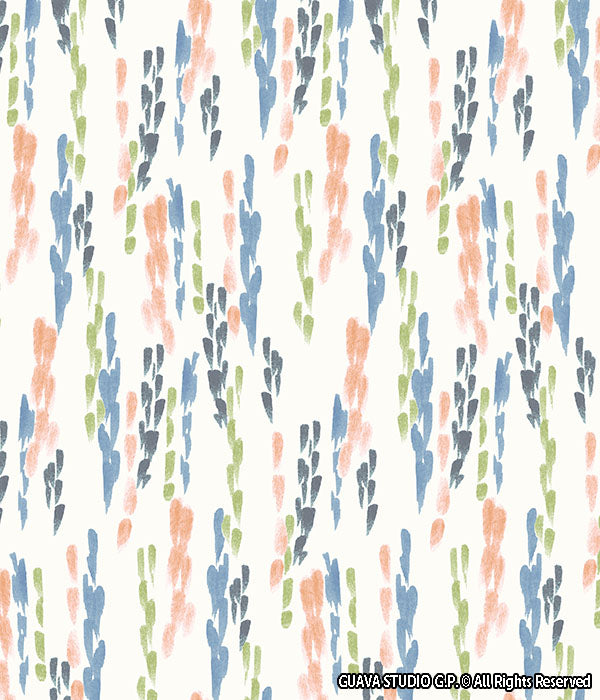 0658E- Abstract Brushstroke Pastel Cactus