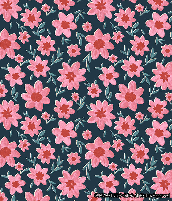 0668F- Vintage Inspired Faded Ditsy Floral