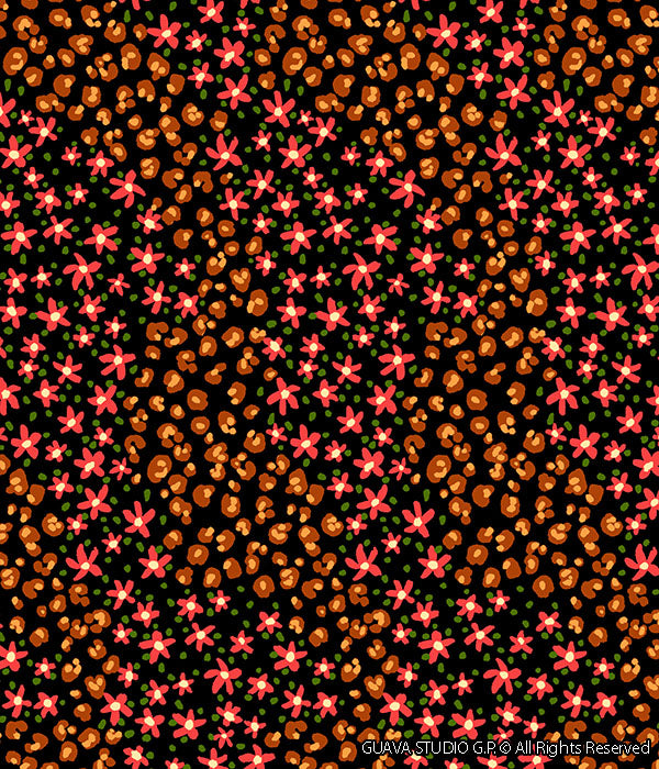 0668G- Ditsy Floral and Cheetah