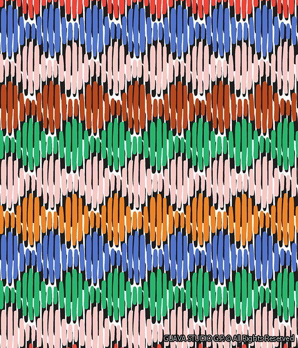 0697A- Multicolor Bubble Knitted Stripes
