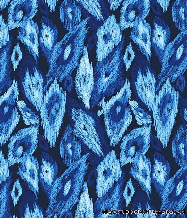 0697I- Indigo Ikat