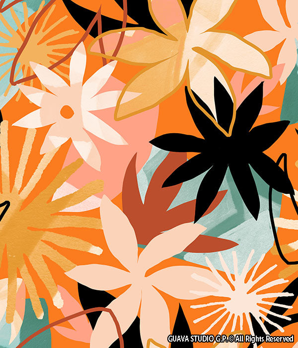 0723B- Textured Flowers and Foliage
