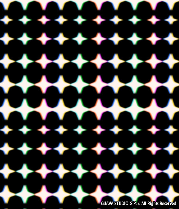 0744E- Neon Glow Star Stripes