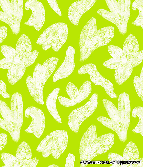 0746B- Neon Green Abstract