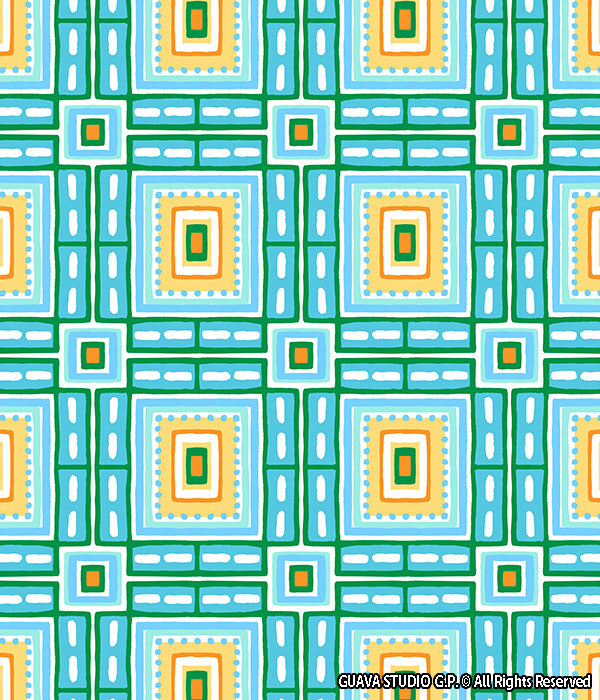 0749C- Playful Summer Geo Plaid
