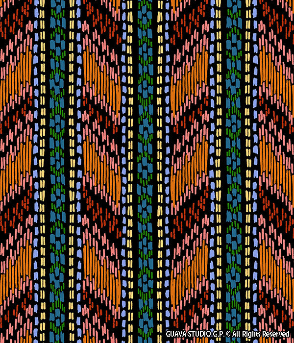0758C- Summer Striped Ikat