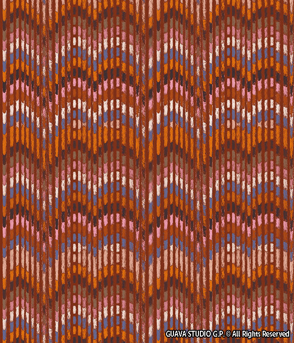 0780D- Multicolor Textured Zigzag (2 color options)