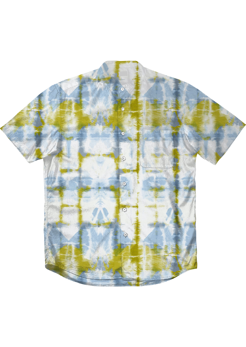 0788C- Faded Blue and Green Tie Dye