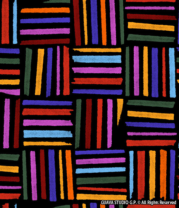 0791C- Dark Multicolored Textured Geo