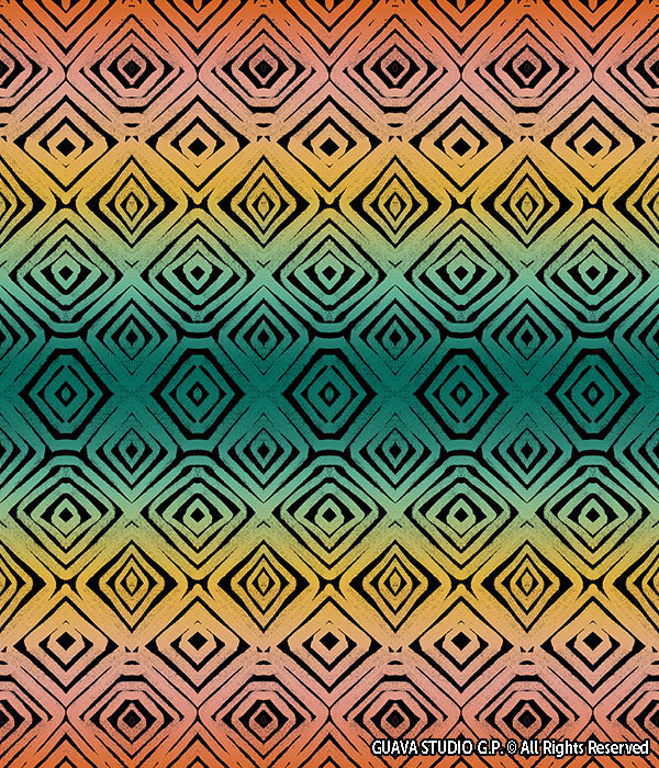 0794C- Aztec Inspired Multicolor Gradient