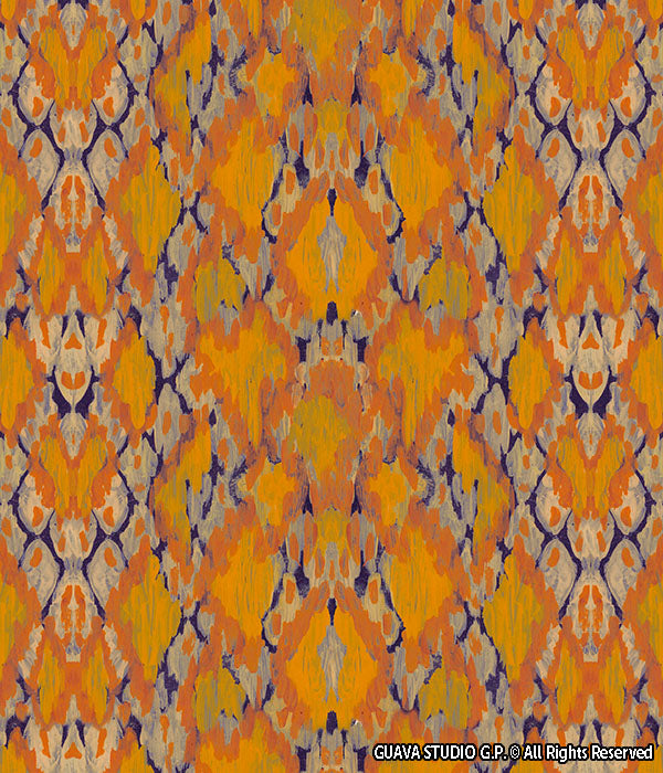 0800A- Faded Hand Painted Snake Skin