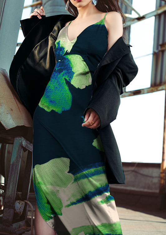 0839D- Large Watercolor Floral Border