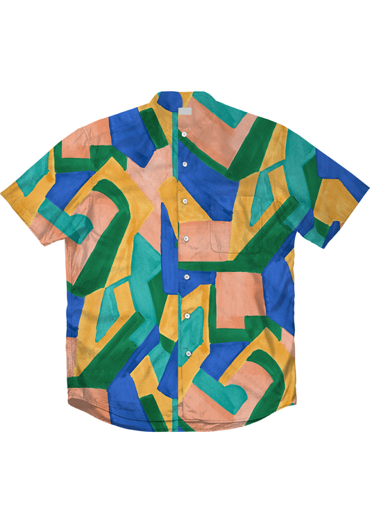 0845C- Multicolored Textured Geo