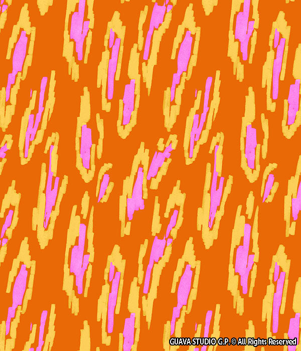 0853B- Orange and Pink Leopard Print