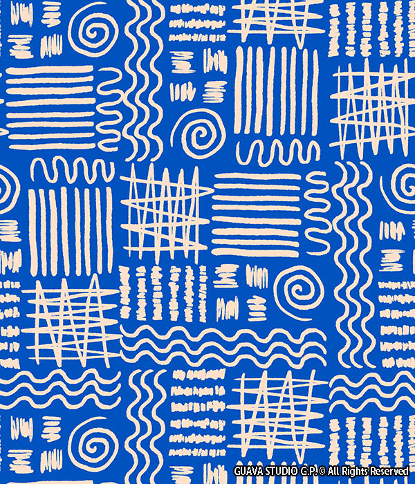 0856B- Blue and White Texture patchwork