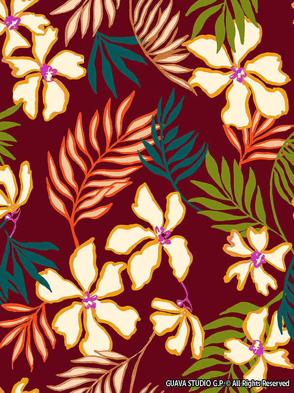 0859E- Hawaiian Inspired Tropical Foliage