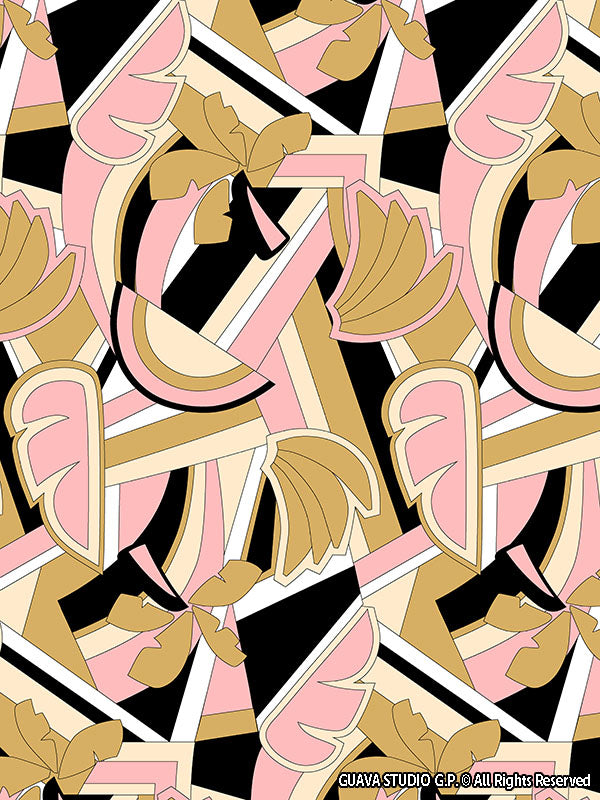 0861B- Pucci Inspired Banana Tree Geo
