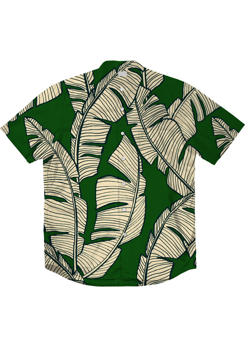 0862A- Large scale Hand Drawn Banana Leaves
