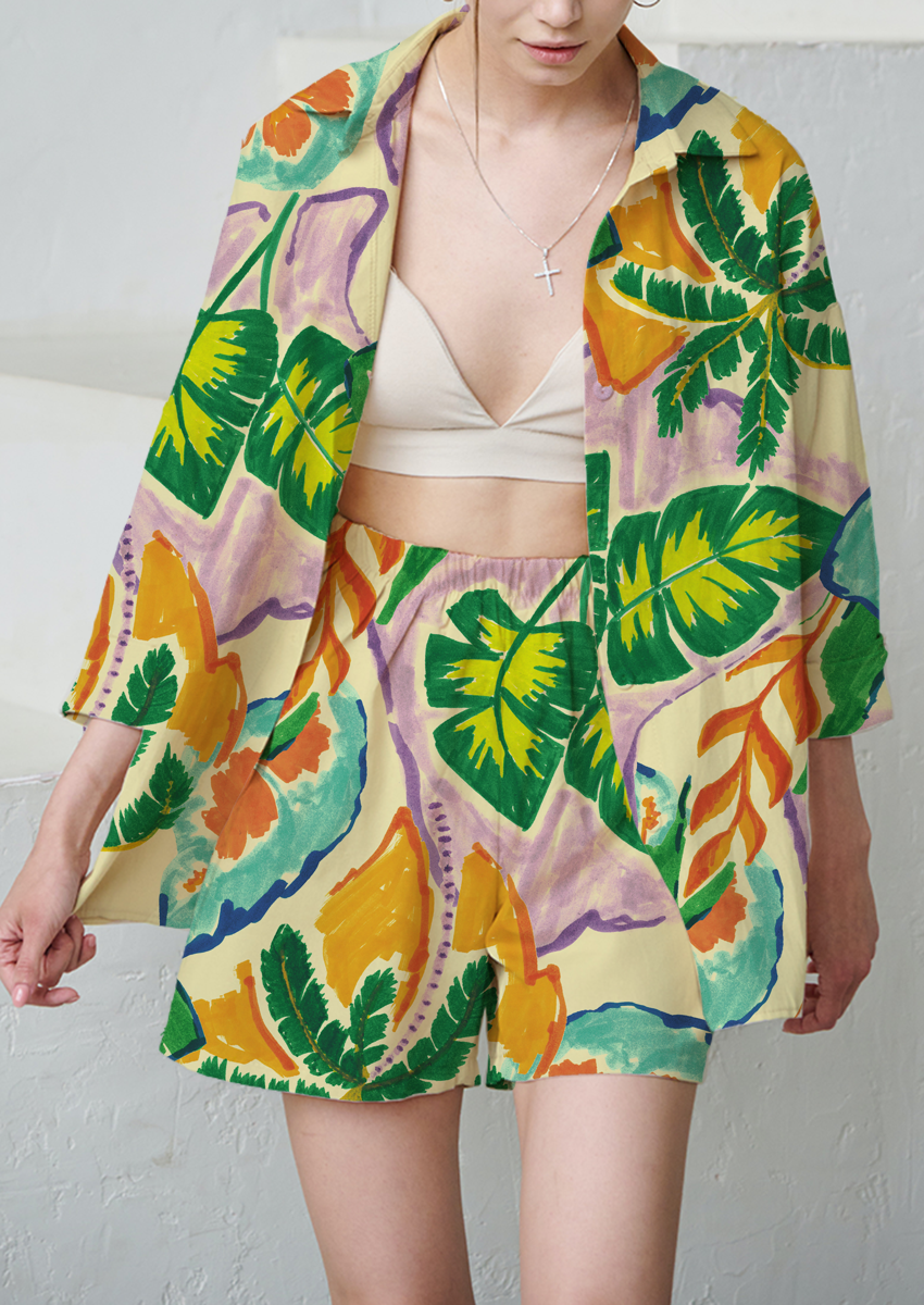 0863B- Sun Kissed Tropical Patchwork