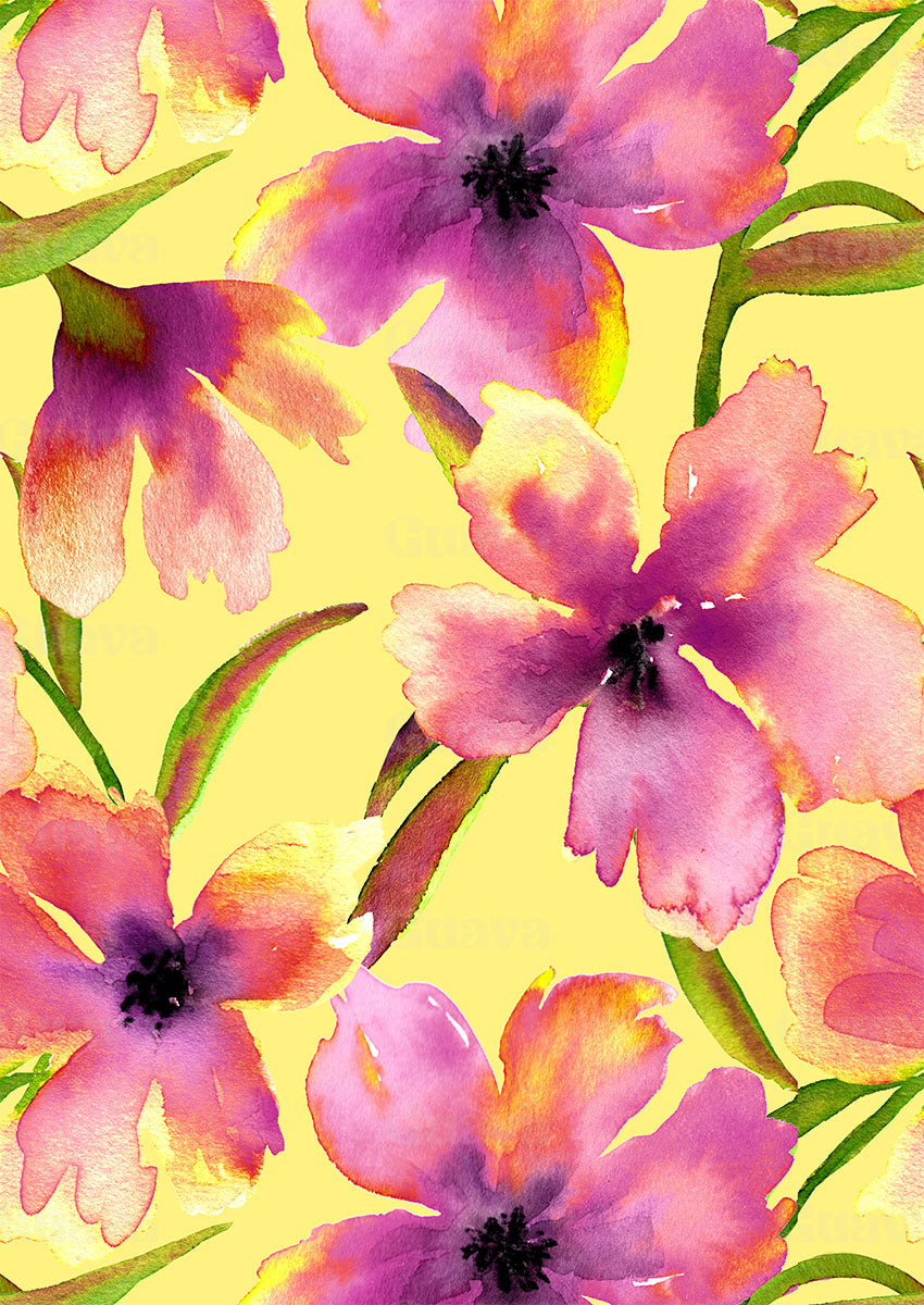 0869C- Large scale Hand painted Hibiscus