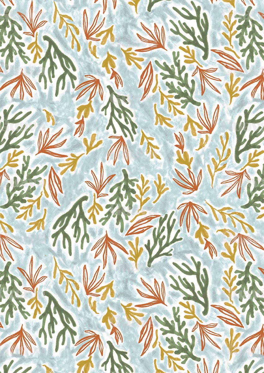 0878B- Delicate Seaside Print